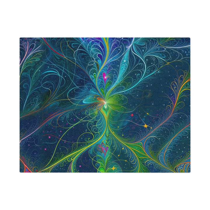 Vibrant Fractal Blossom - Jigsaw Puzzle (100, 252, 500, 1000 pieces) - Puzzle - g(0D·IO) - 9.6" × 8" (110 pcs) - -