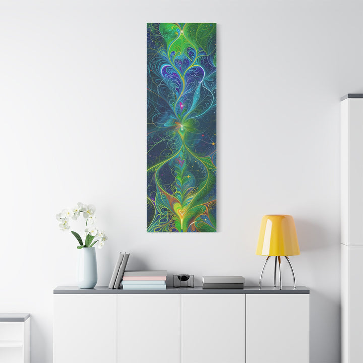 Vibrant Fractal Blossom - Matte Canvas Print 1.25" - Canvas - g(0D·IO) - 36" x 36" - 1.25" -