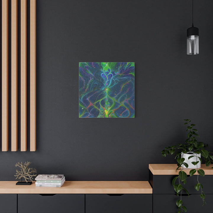 Vibrant Fractal Blossom - Matte Canvas Print 1.25" - Canvas - g(0D·IO) - 36" x 36" - 1.25" -