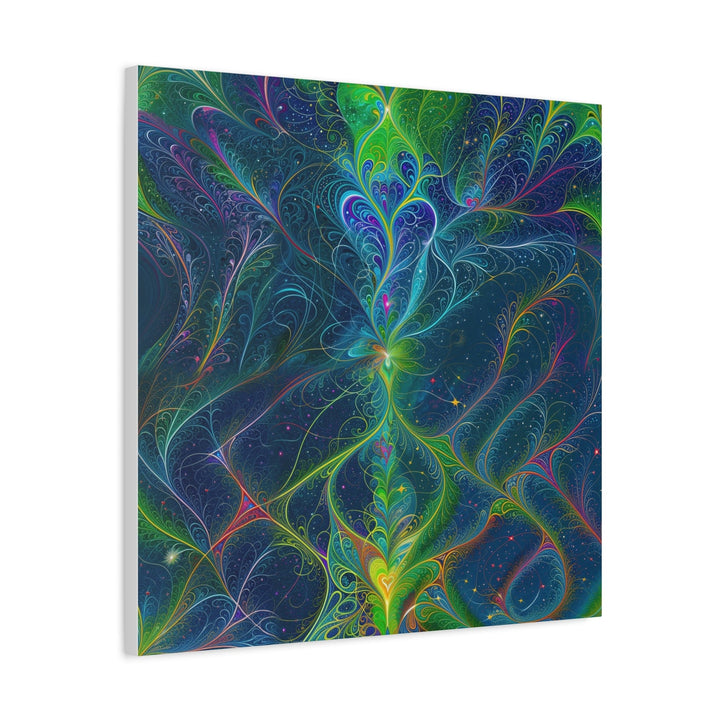 Vibrant Fractal Blossom - Matte Canvas Print 1.25" - Canvas - g(0D·IO) - 36" x 36" - 1.25" -