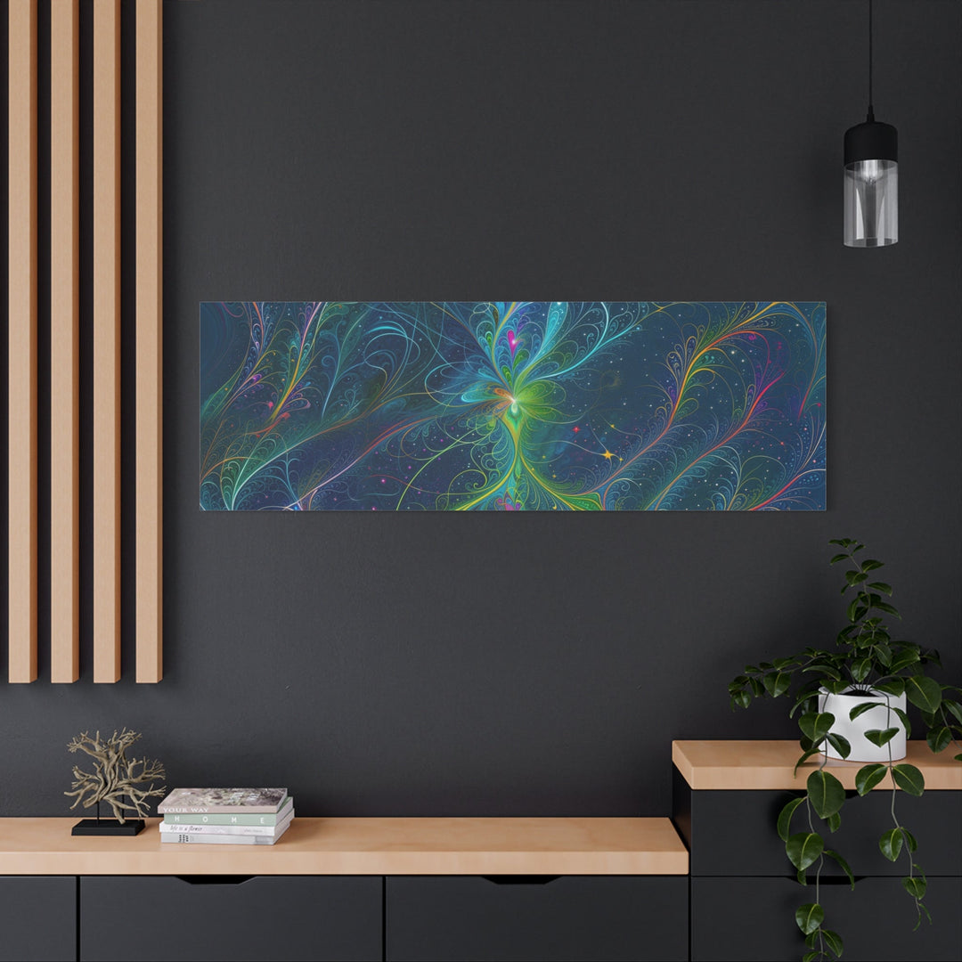 Vibrant Fractal Blossom - Matte Canvas Print 1.25" - Canvas - g(0D·IO) - 36" x 36" - 1.25" -