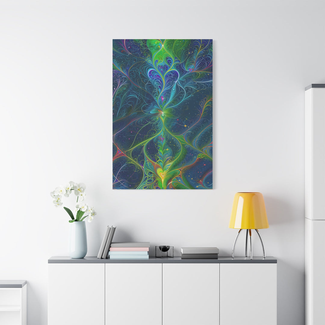 Vibrant Fractal Blossom - Matte Canvas Print 1.25" - Canvas - g(0D·IO) - 36" x 36" - 1.25" -