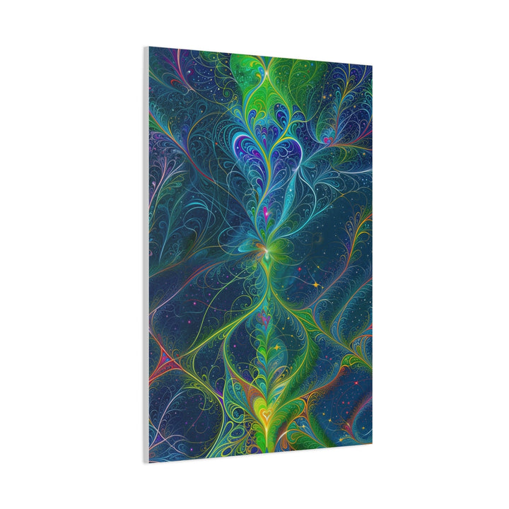 Vibrant Fractal Blossom - Matte Canvas Print 1.25" - Canvas - g(0D·IO) - 36" x 36" - 1.25" -