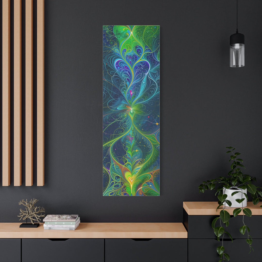 Vibrant Fractal Blossom - Matte Canvas Print 1.25" - Canvas - g(0D·IO) - 36" x 36" - 1.25" -