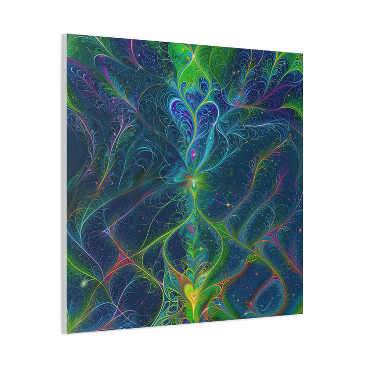 Vibrant Fractal Blossom - Matte Canvas Print 1.25" - Canvas - g(0D·IO) - 36" x 36" - 1.25" -