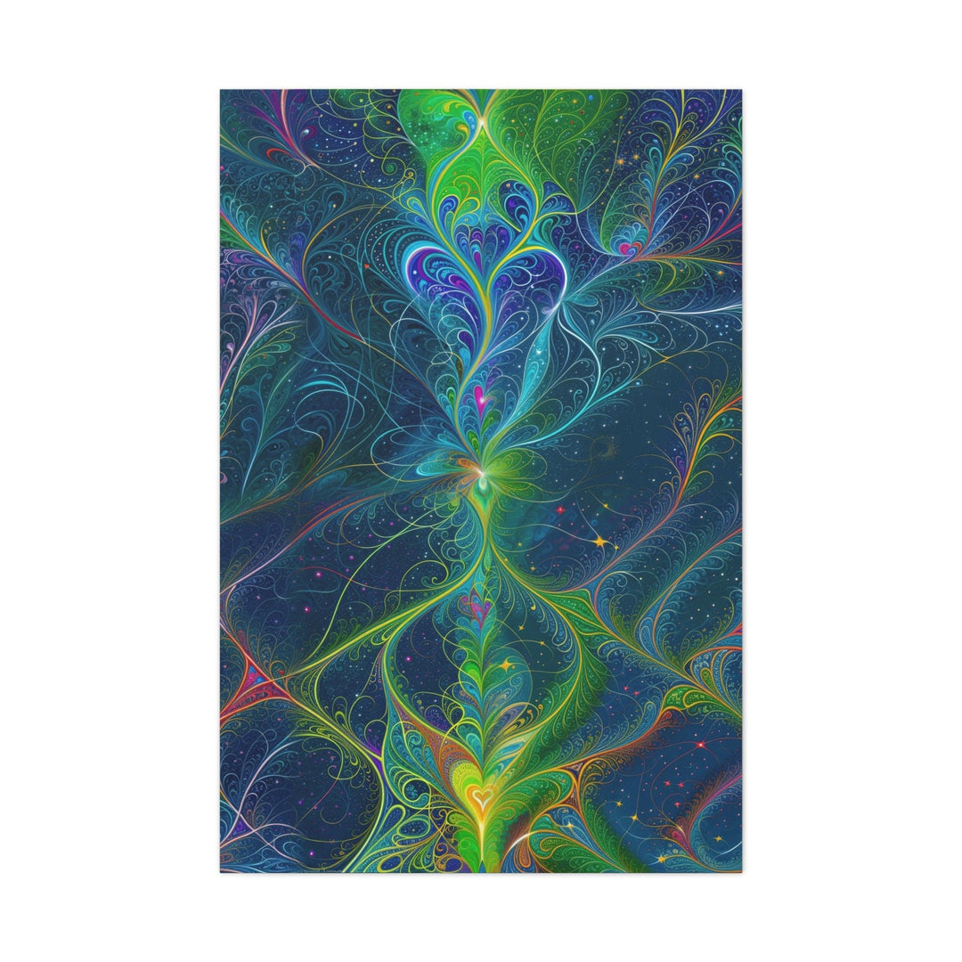 Vibrant Fractal Blossom - Matte Canvas Print 1.25" - Canvas - g(0D·IO) - 32″ x 48″ (Vertical) - 1.25" -