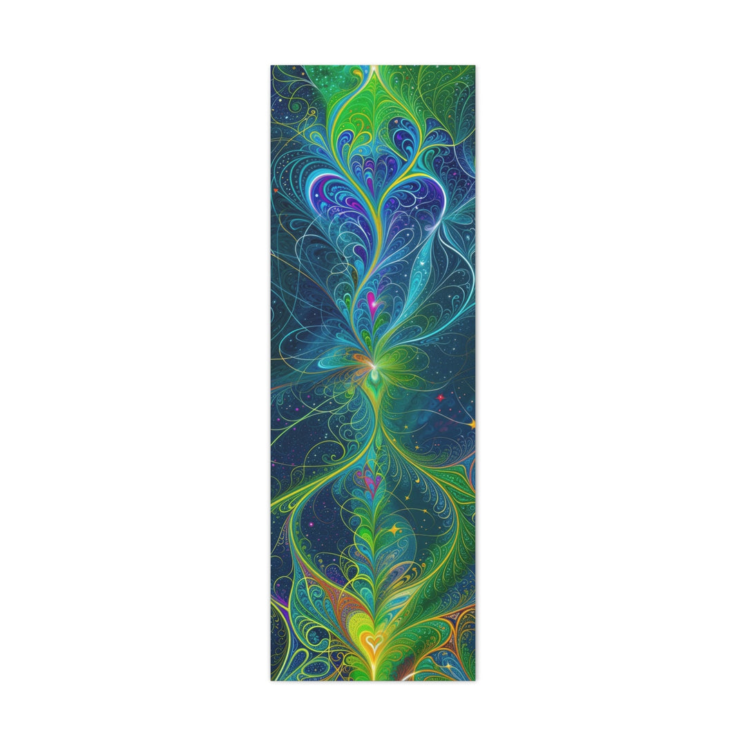 Vibrant Fractal Blossom - Matte Canvas Print 1.25" - Canvas - g(0D·IO) - 16" x 48" (Vertical) - 1.25" -