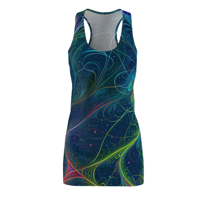 Vibrant Fractal Blossom - Racerback Dress - All Over Prints - g(0D·IO) - XS - -