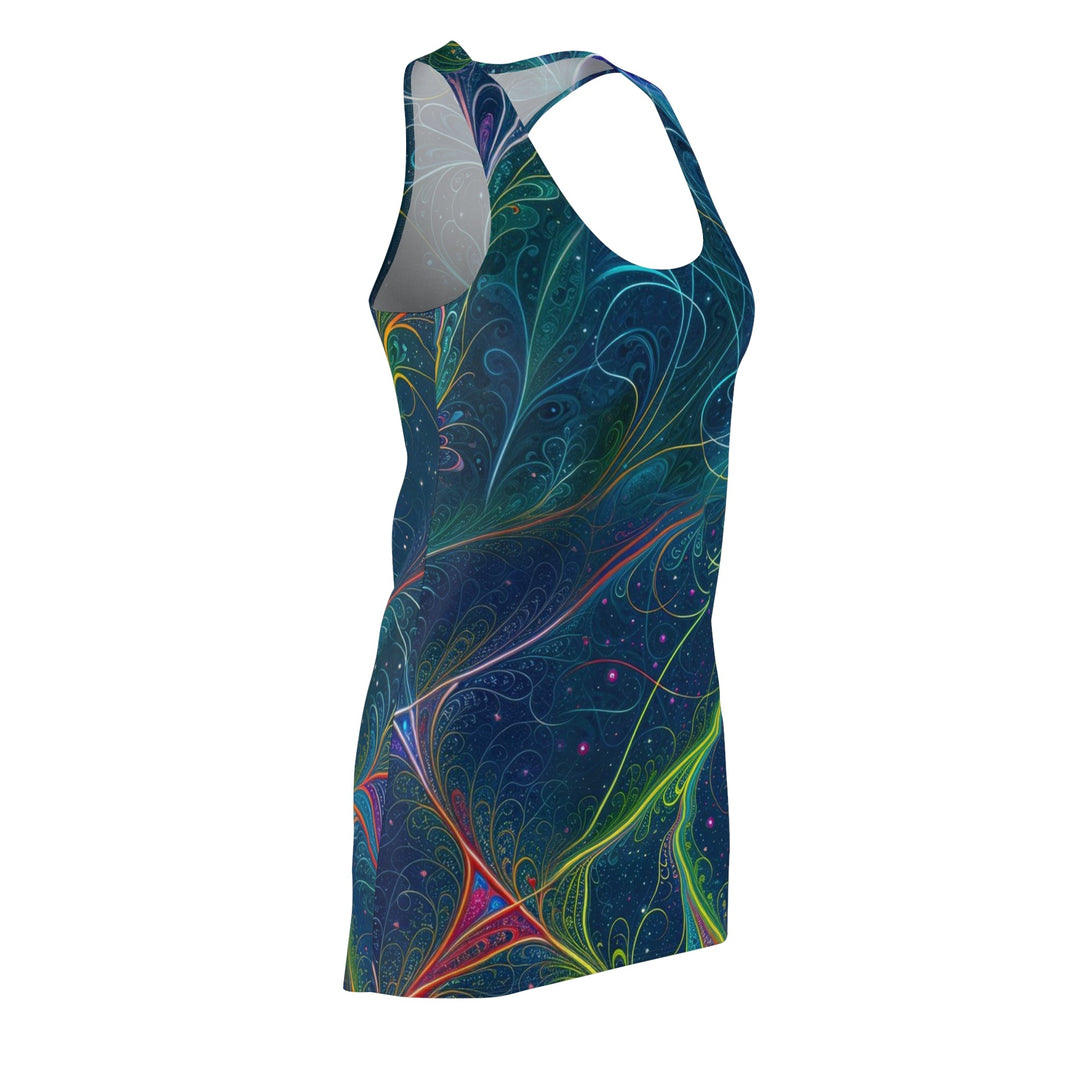 Vibrant Fractal Blossom - Racerback Dress - All Over Prints - g(0D·IO) - XS - -