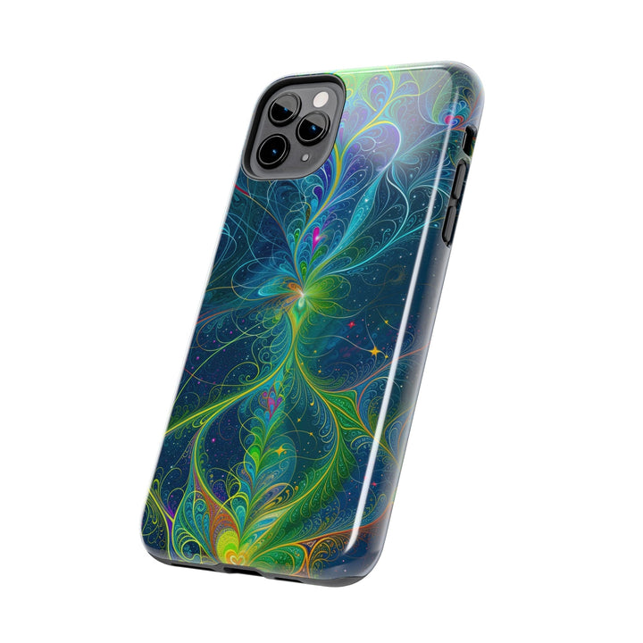 Vibrant Fractal Blossom - Tough Phone Case - Phone Case - g(0D·IO) - iPhone 13 Mini - -