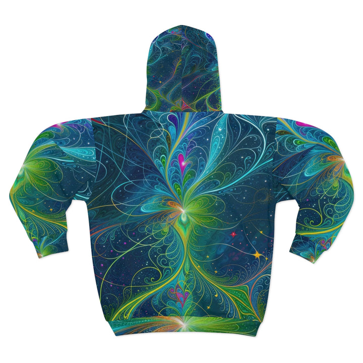 Vibrant Fractal Blossom - Unisex Zip Hoodie - All Over Prints - g(0D·IO) - XS - -