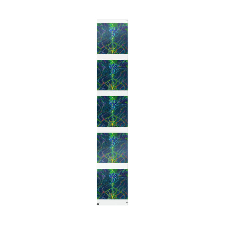 Vibrant Fractal Blossom - Wrapping Paper - Home Decor - g(0D·IO) - 30" x 180" - Glossy -
