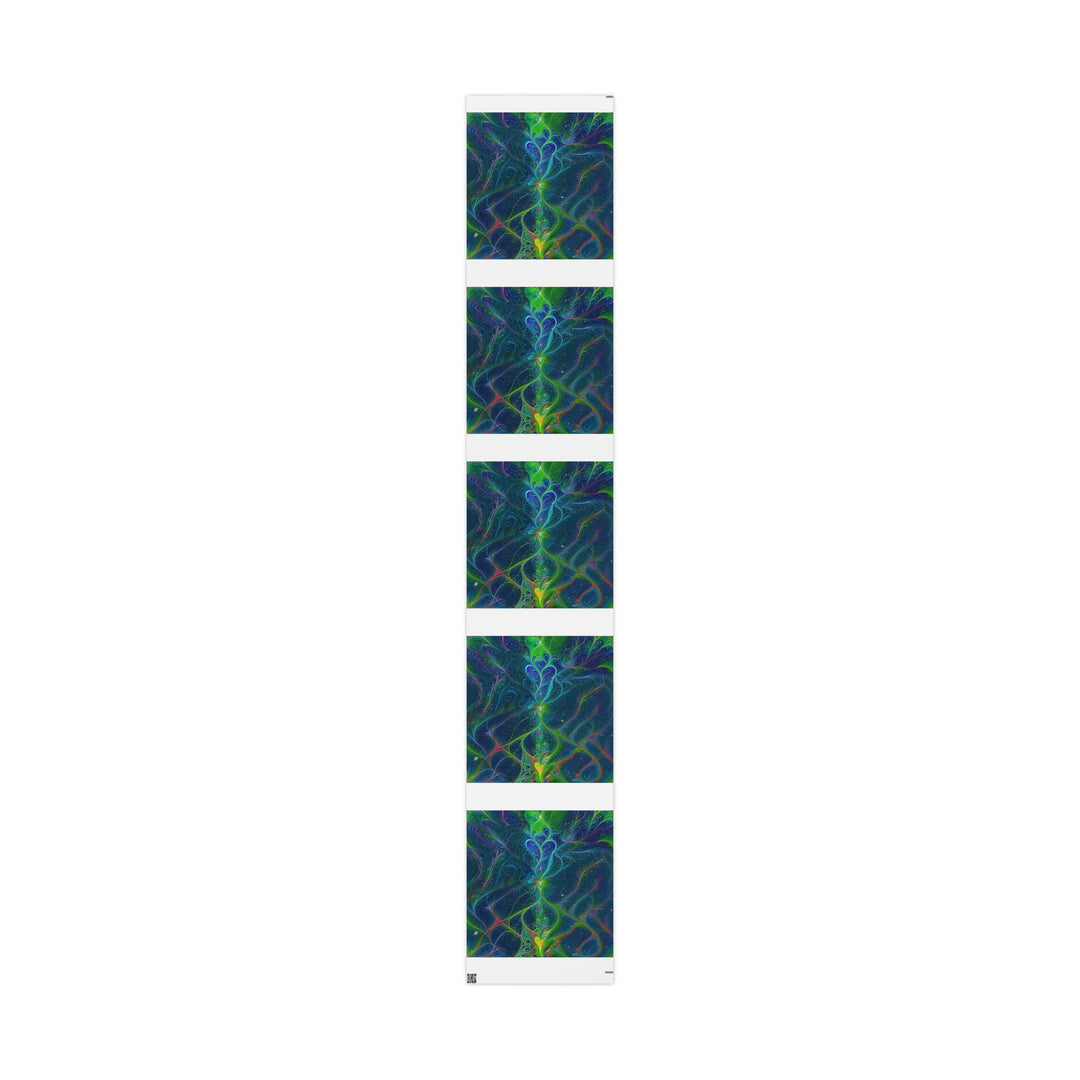 Vibrant Fractal Blossom - Wrapping Paper - Home Decor - g(0D·IO) - 30" x 180" - Matte -