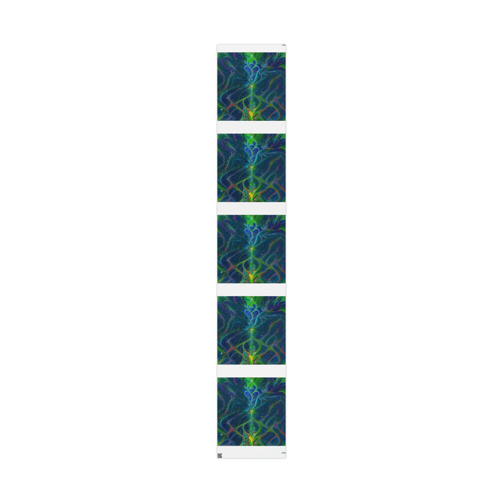 Vibrant Fractal Blossom - Wrapping Paper - Home Decor - g(0D·IO) - 30" x 180" - Matte -