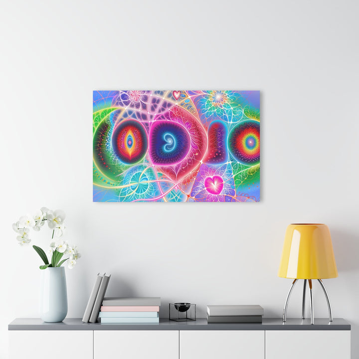 Vibrant Fractal Blossoms - Acrylic Prints (French Cleat Hanging) - Home Decor - g(0D·IO) - 24" x 36" (Vertical) - 0.25'' -