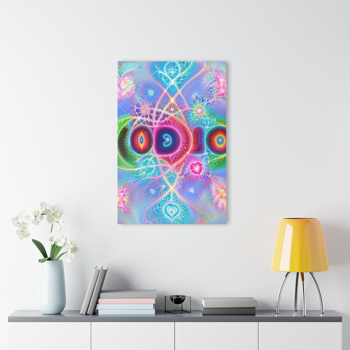 Vibrant Fractal Blossoms - Acrylic Prints (French Cleat Hanging) - Home Decor - g(0D·IO) - 24" x 36" (Vertical) - 0.25'' -