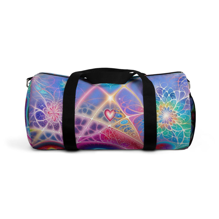 Vibrant Fractal Blossoms - Duffle Bag - Bags - g(0D·IO) - Small - -