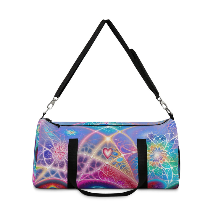 Vibrant Fractal Blossoms - Duffle Bag - Bags - g(0D·IO) - Large - -