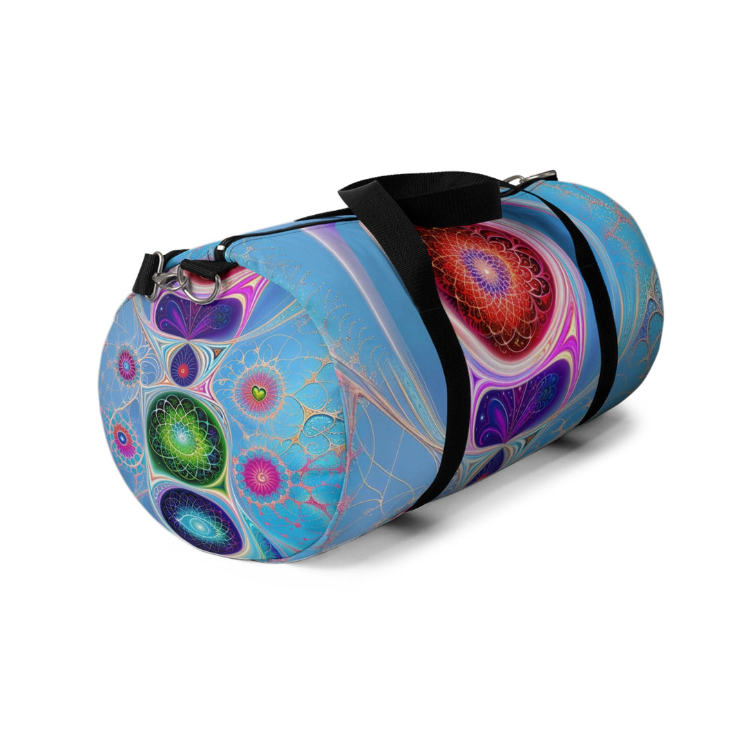 Vibrant Fractal Blossoms - Duffle Bag - Bags - g(0D·IO) - Large - -