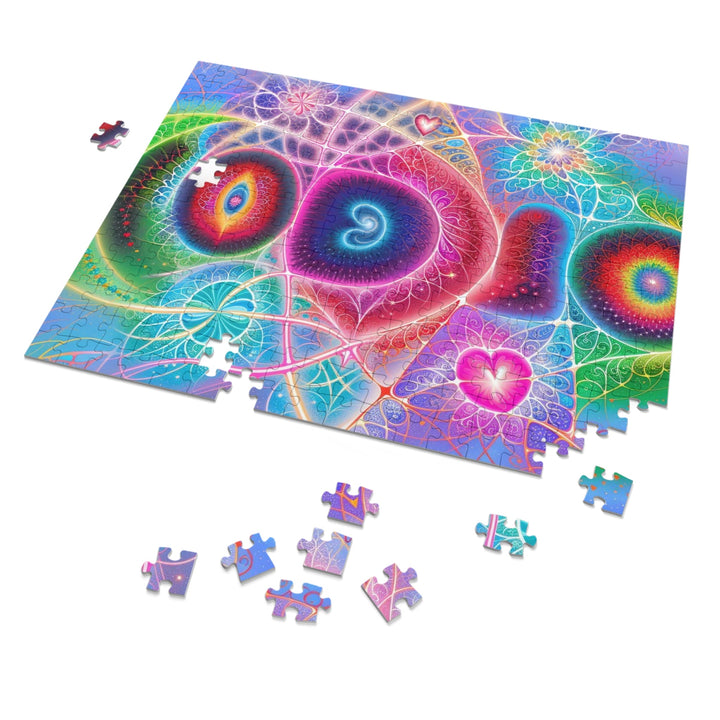 Vibrant Fractal Blossoms - Jigsaw Puzzle (100, 252, 500, 1000 pieces) - Puzzle - g(0D·IO) - 29.25" × 19.75" (1000 pcs) - -