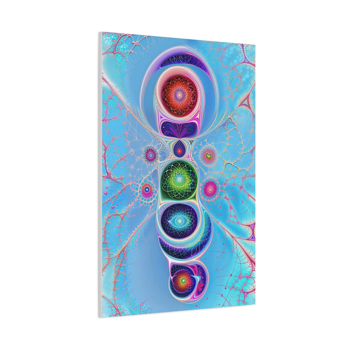 Vibrant Fractal Blossoms - Matte Canvas Print 1.25" - Canvas - g(0D·IO) - 36" x 36" - 1.25" -