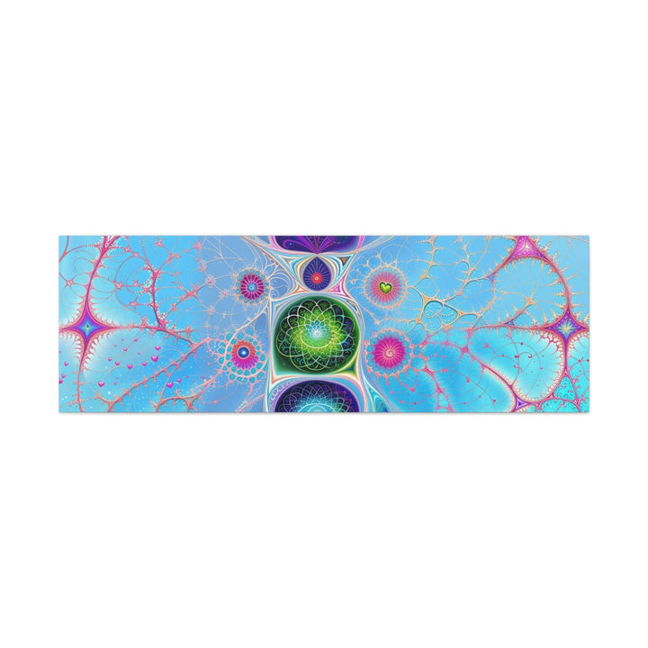 Vibrant Fractal Blossoms - Matte Canvas Print 1.25" - Canvas - g(0D·IO) - 60" x 20" (Horizontal) - 1.25" -