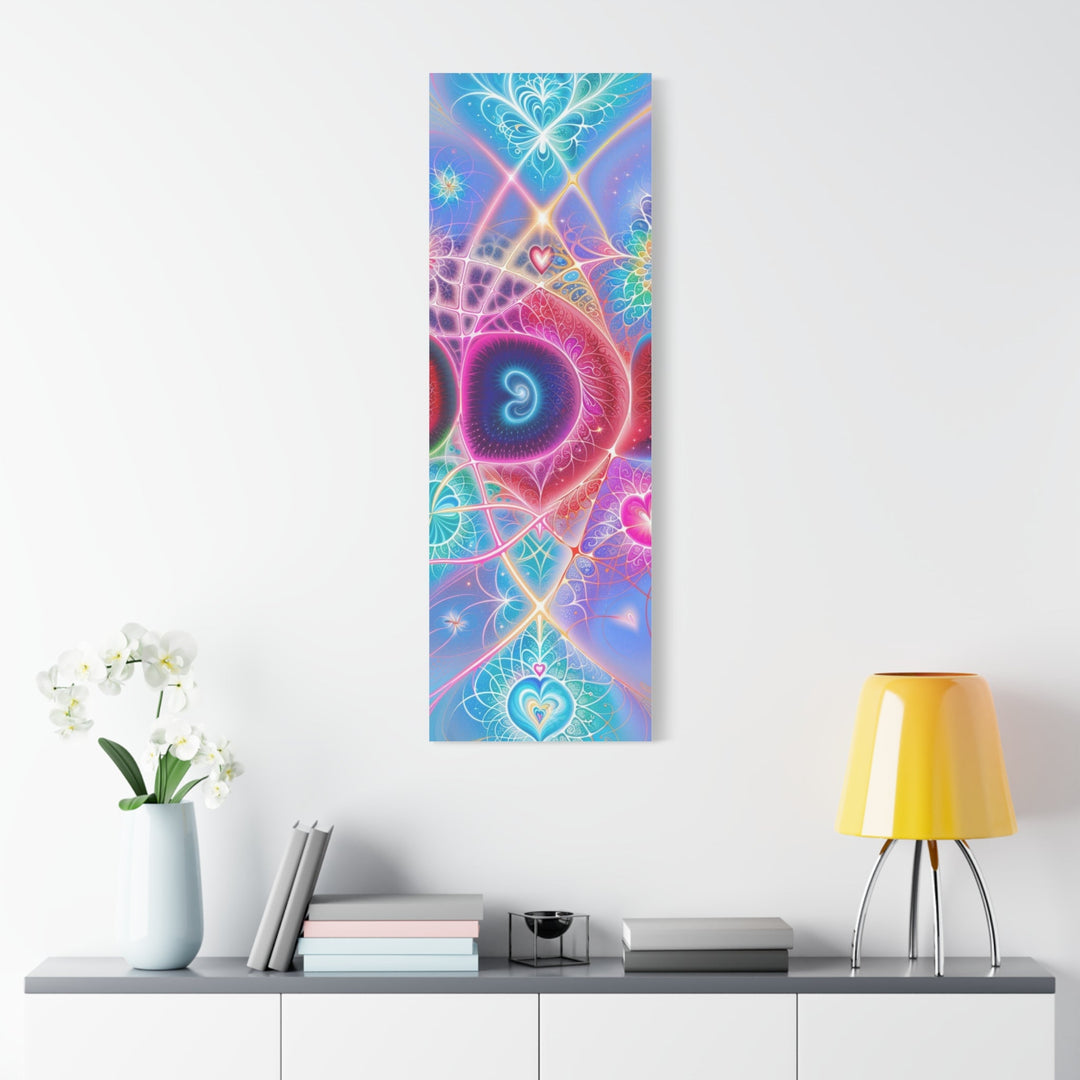 Vibrant Fractal Blossoms - Matte Canvas Print 1.25" - Canvas - g(0D·IO) - 36" x 36" - 1.25" -