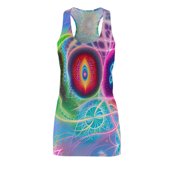 Vibrant Fractal Blossoms - Racerback Dress - All Over Prints - g(0D·IO) - XS - -