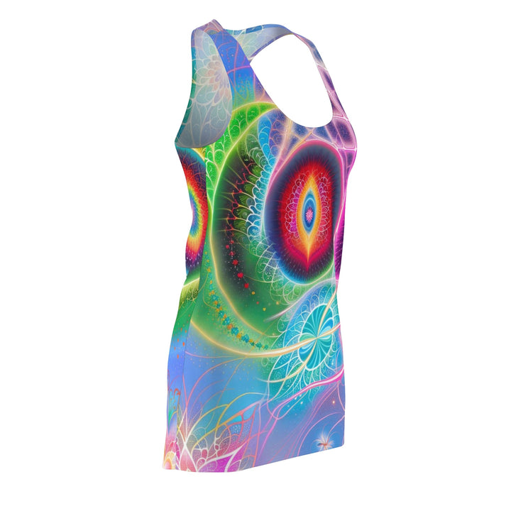 Vibrant Fractal Blossoms - Racerback Dress - All Over Prints - g(0D·IO) - XS - -