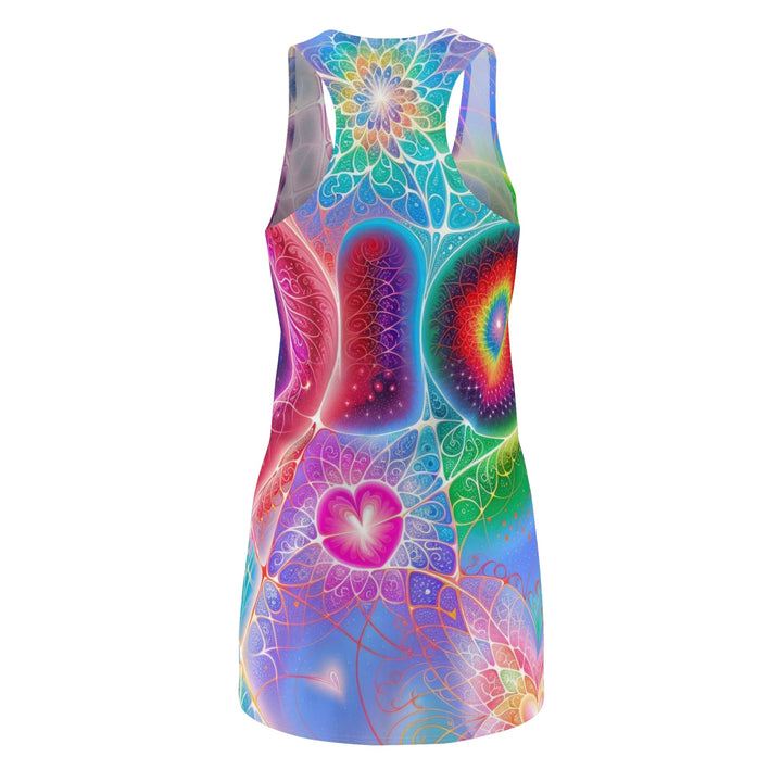 Vibrant Fractal Blossoms - Racerback Dress - All Over Prints - g(0D·IO) - XS - -