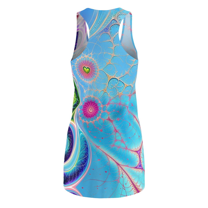 Vibrant Fractal Blossoms - Racerback Dress - All Over Prints - g(0D·IO) - XS - -