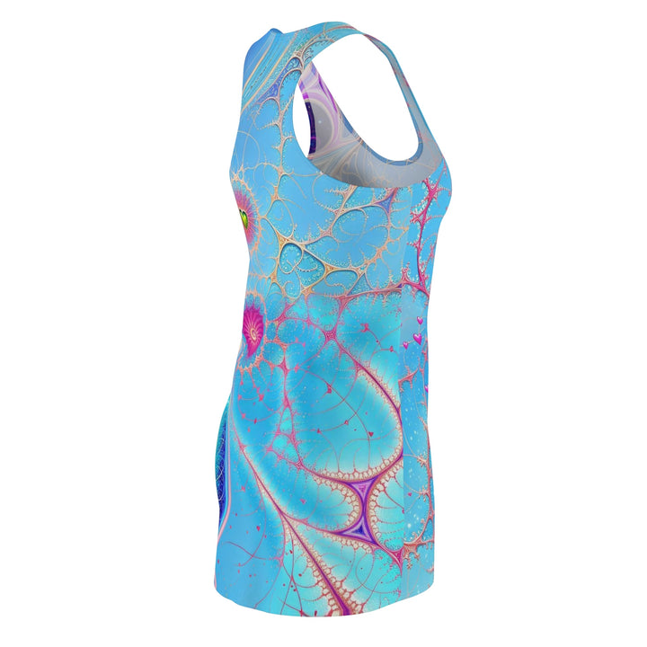 Vibrant Fractal Blossoms - Racerback Dress - All Over Prints - g(0D·IO) - XS - -