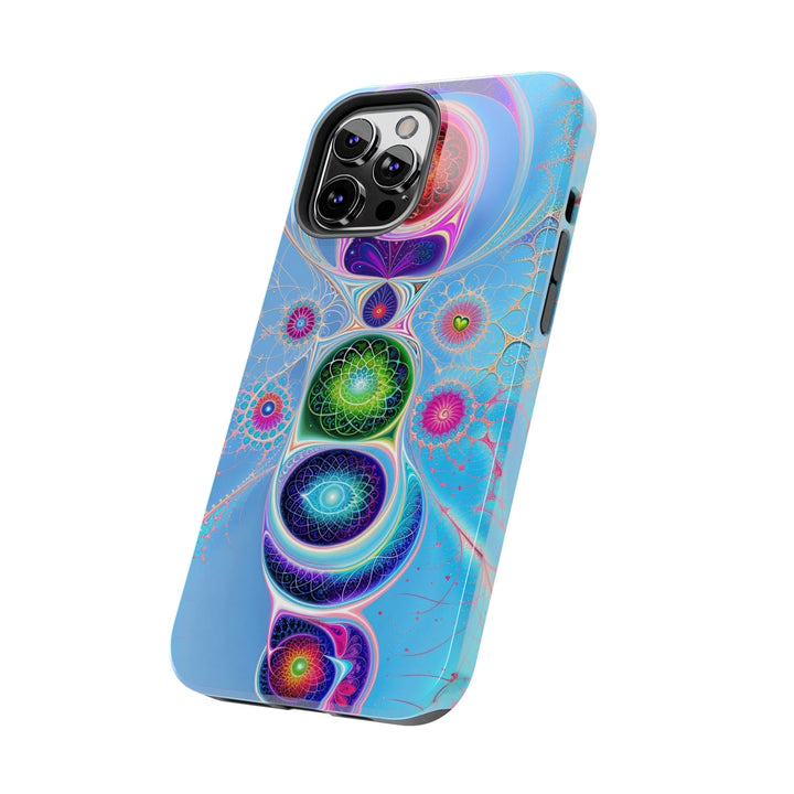 Vibrant Fractal Blossoms - Tough Phone Case - Phone Case - g(0D·IO) - iPhone 13 Mini - -