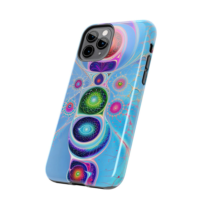 Vibrant Fractal Blossoms - Tough Phone Case - Phone Case - g(0D·IO) - iPhone 13 Mini - -