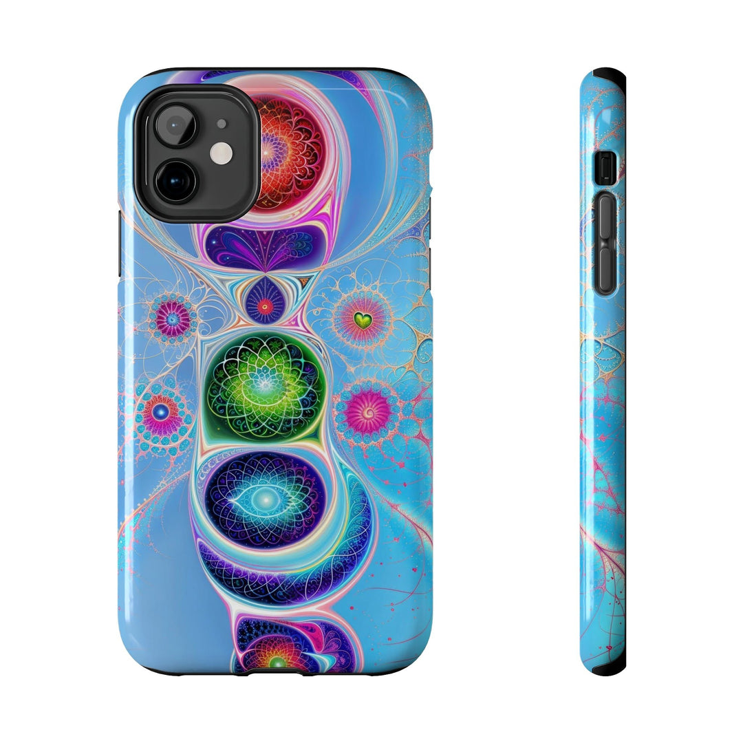 Vibrant Fractal Blossoms - Tough Phone Case - Phone Case - g(0D·IO) - iPhone 11 - -