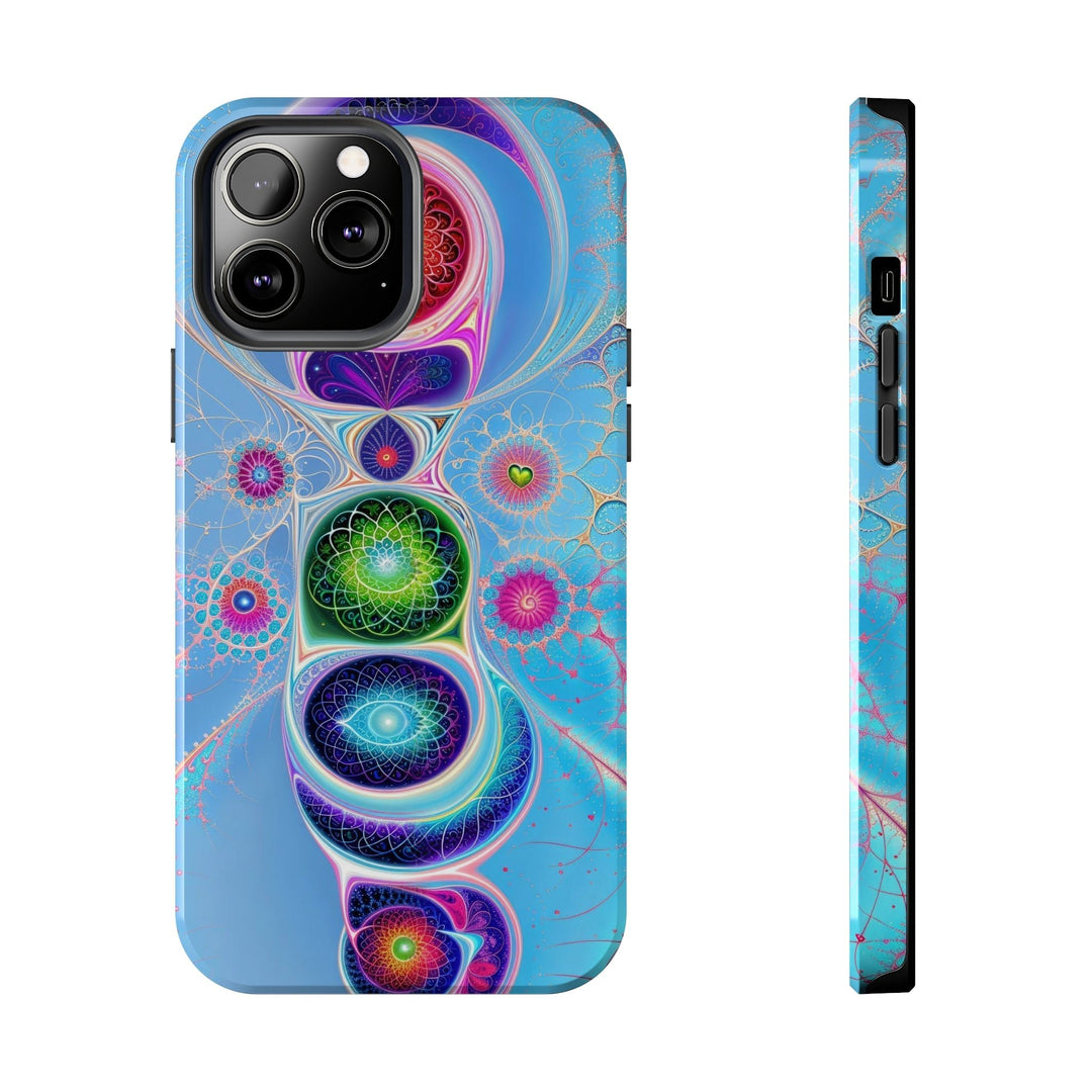 Vibrant Fractal Blossoms - Tough Phone Case - Phone Case - g(0D·IO) - iPhone 13 Pro Max - -