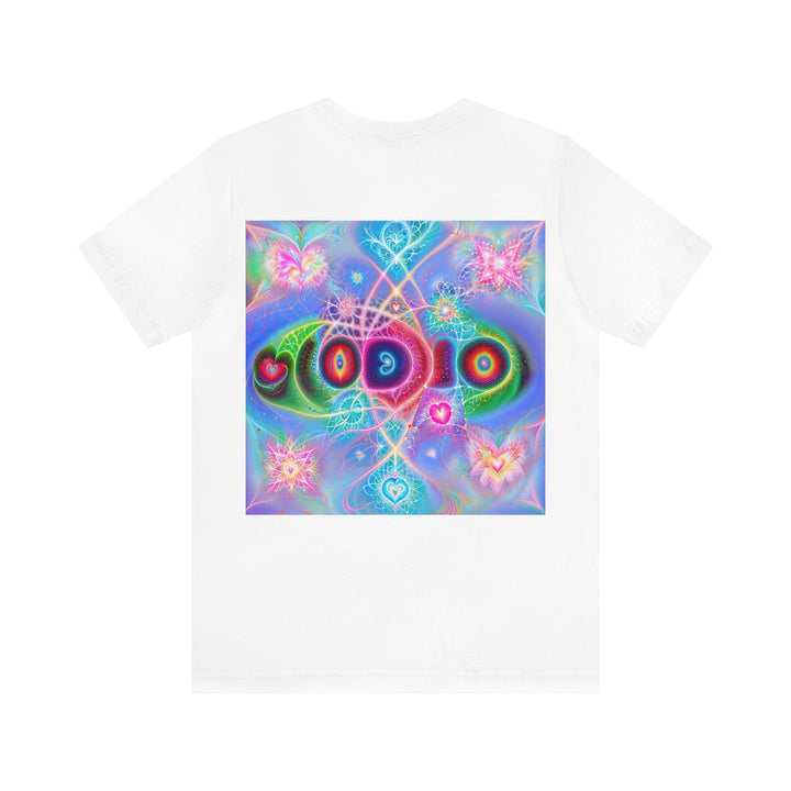 Vibrant Fractal Blossoms - Unisex Jersey Short Sleeve Tee - T-Shirt - g(0D·IO) - Black - S -