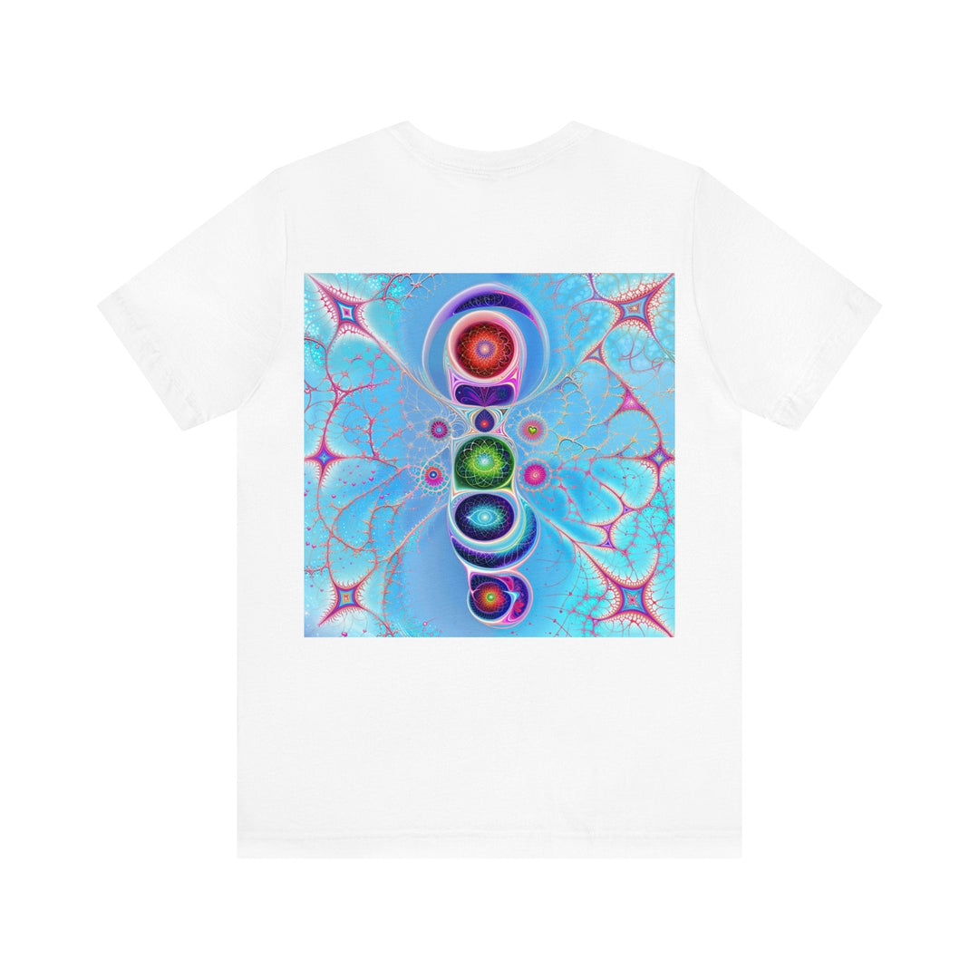 Vibrant Fractal Blossoms - Unisex Jersey Short Sleeve Tee - T-Shirt - g(0D·IO) - Black - S -