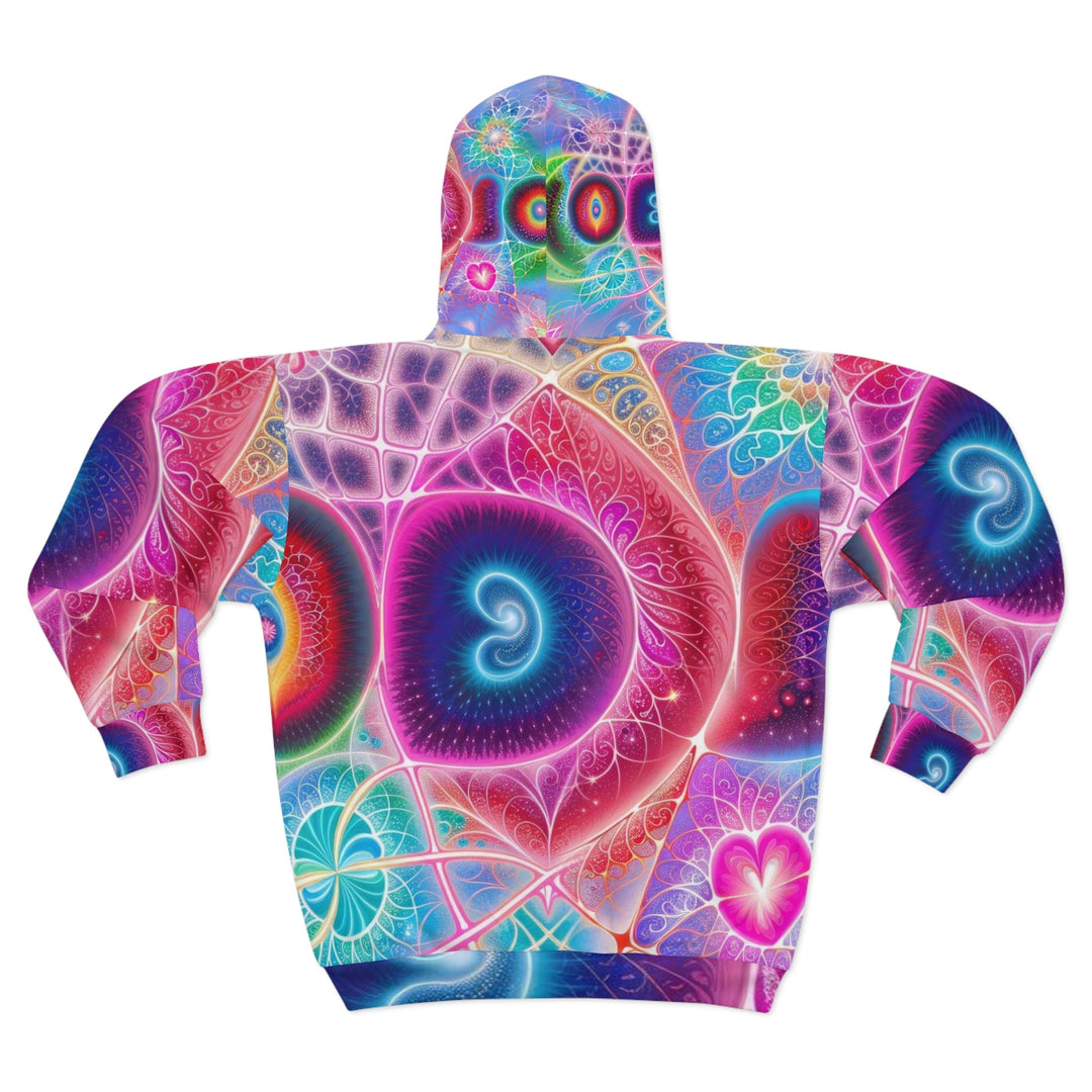 Vibrant Fractal Blossoms - Unisex Zip Hoodie - All Over Prints - g(0D·IO) - XS - -