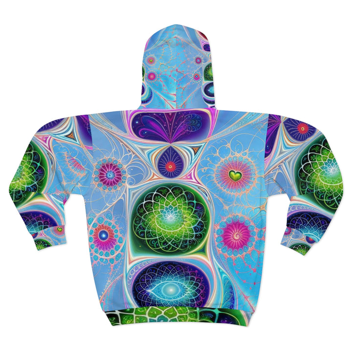 Vibrant Fractal Blossoms - Unisex Zip Hoodie - All Over Prints - g(0D·IO) - XS - -