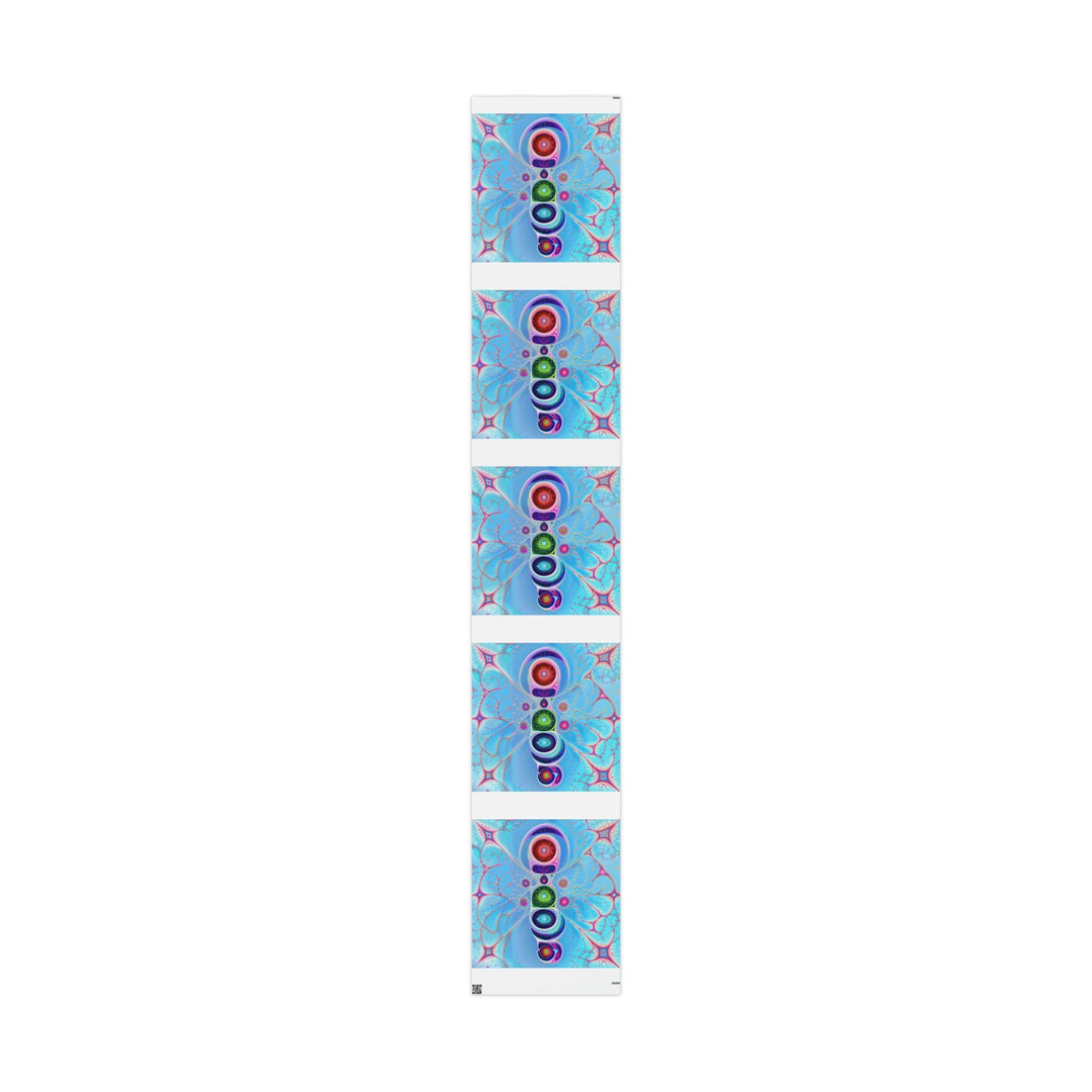 Vibrant Fractal Blossoms - Wrapping Paper - Home Decor - g(0D·IO) - 30" x 180" - Matte -