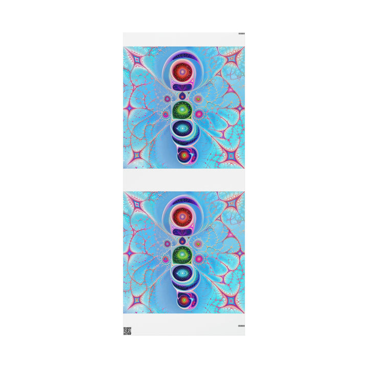 Vibrant Fractal Blossoms - Wrapping Paper - Home Decor - g(0D·IO) - 30'' x 72'' - Matte -