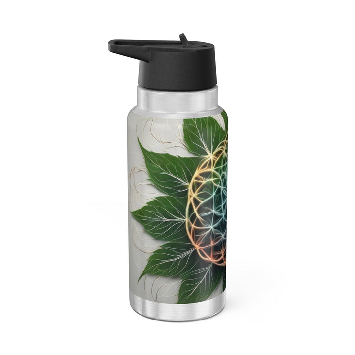 Vibrant Geometric Botanical - Gator Tumbler 32oz - Mug - g(0D·IO) - Silver - 32oz -