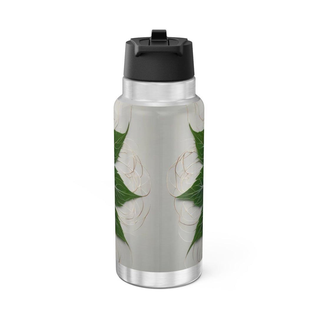 Vibrant Geometric Botanical - Gator Tumbler 32oz - Mug - g(0D·IO) - Silver - 32oz -