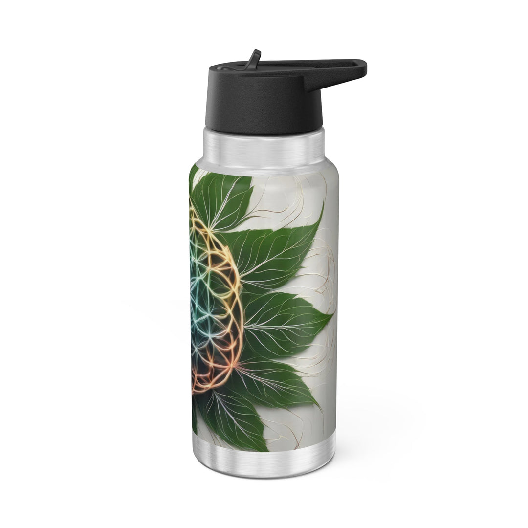 Vibrant Geometric Botanical - Gator Tumbler 32oz - Mug - g(0D·IO) - Silver - 32oz -