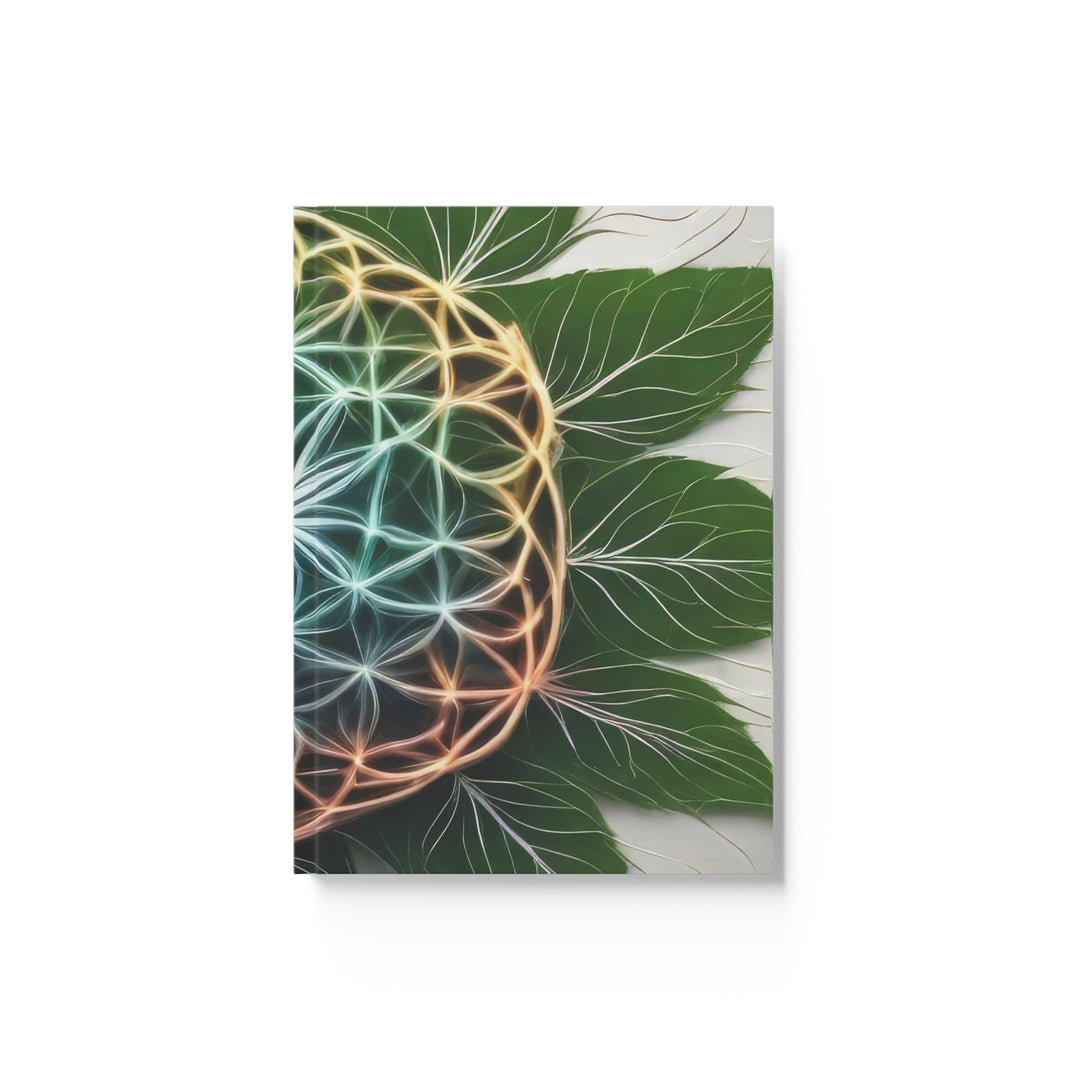 Vibrant Geometric Botanical - Hard Backed Journal - Paper products - g(0D·IO) - Ruled line - A5 - White