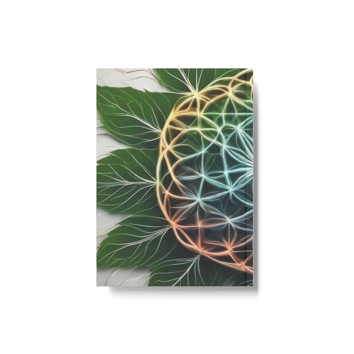 Vibrant Geometric Botanical - Hard Backed Journal - Paper products - g(0D·IO) - Graph - A5 - White