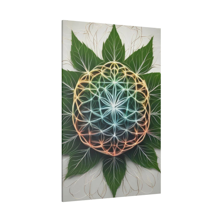 Vibrant Geometric Botanical - Matte Canvas - Canvas - g(0D·IO) - 32" x 32" (Square) - 0.75'' -