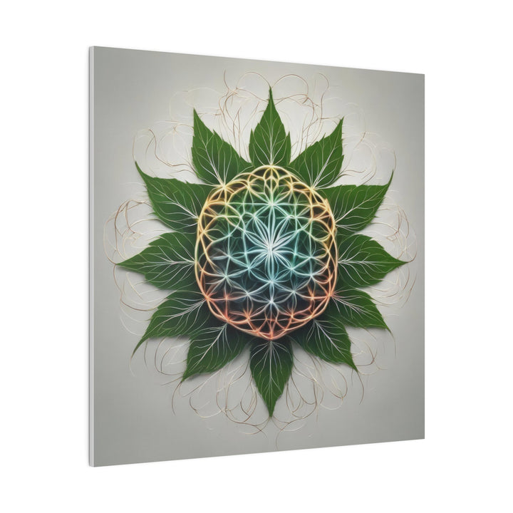 Vibrant Geometric Botanical - Matte Canvas - Canvas - g(0D·IO) - 32" x 32" (Square) - 0.75'' -