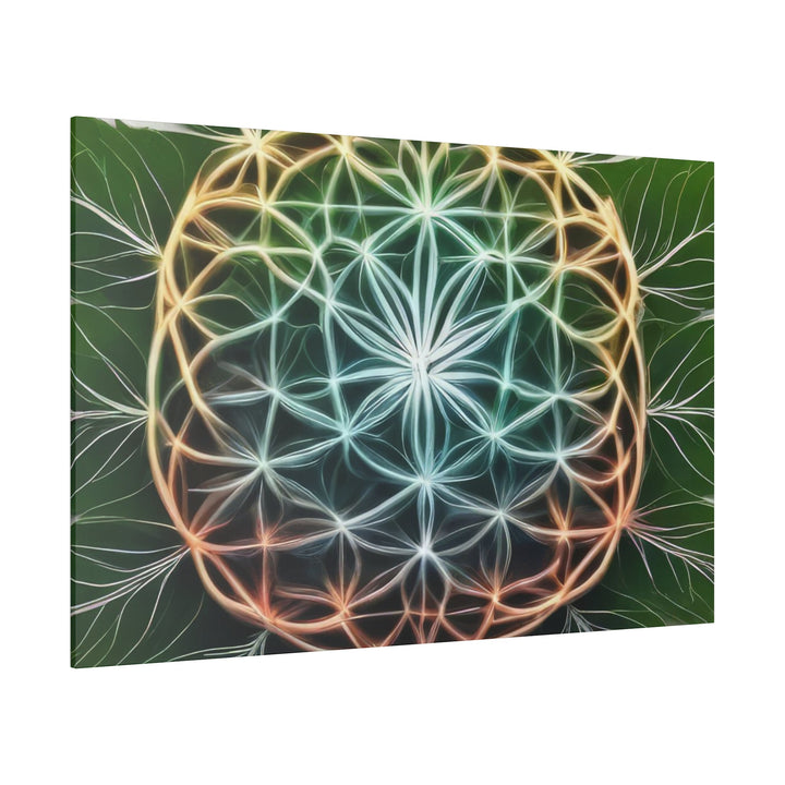 Vibrant Geometric Botanical - Matte Canvas - Canvas - g(0D·IO) - 32" x 32" (Square) - 0.75'' -